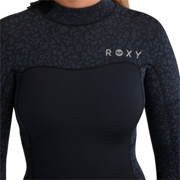 2025 Roxy Frauen Swell Natural 5/4mm Rückenreißverschluss Neoprenanzug 26BW213513 - Animal Print